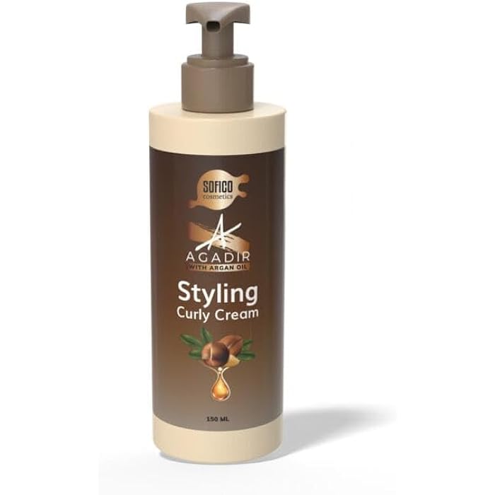 Sofico Cosmetics Agadir Argan Oil Styling Curly Hair Cream 150 ml - Image 1